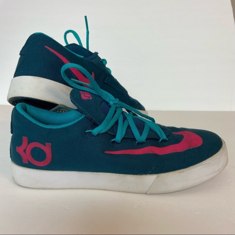 Nike Vulc Kevin Durant Teal Pink KD Youth 6.5Y Boys Sneakers